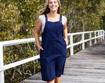 Cotton Pinafore | Cotton Pinny Overall Dress | 6 Colours