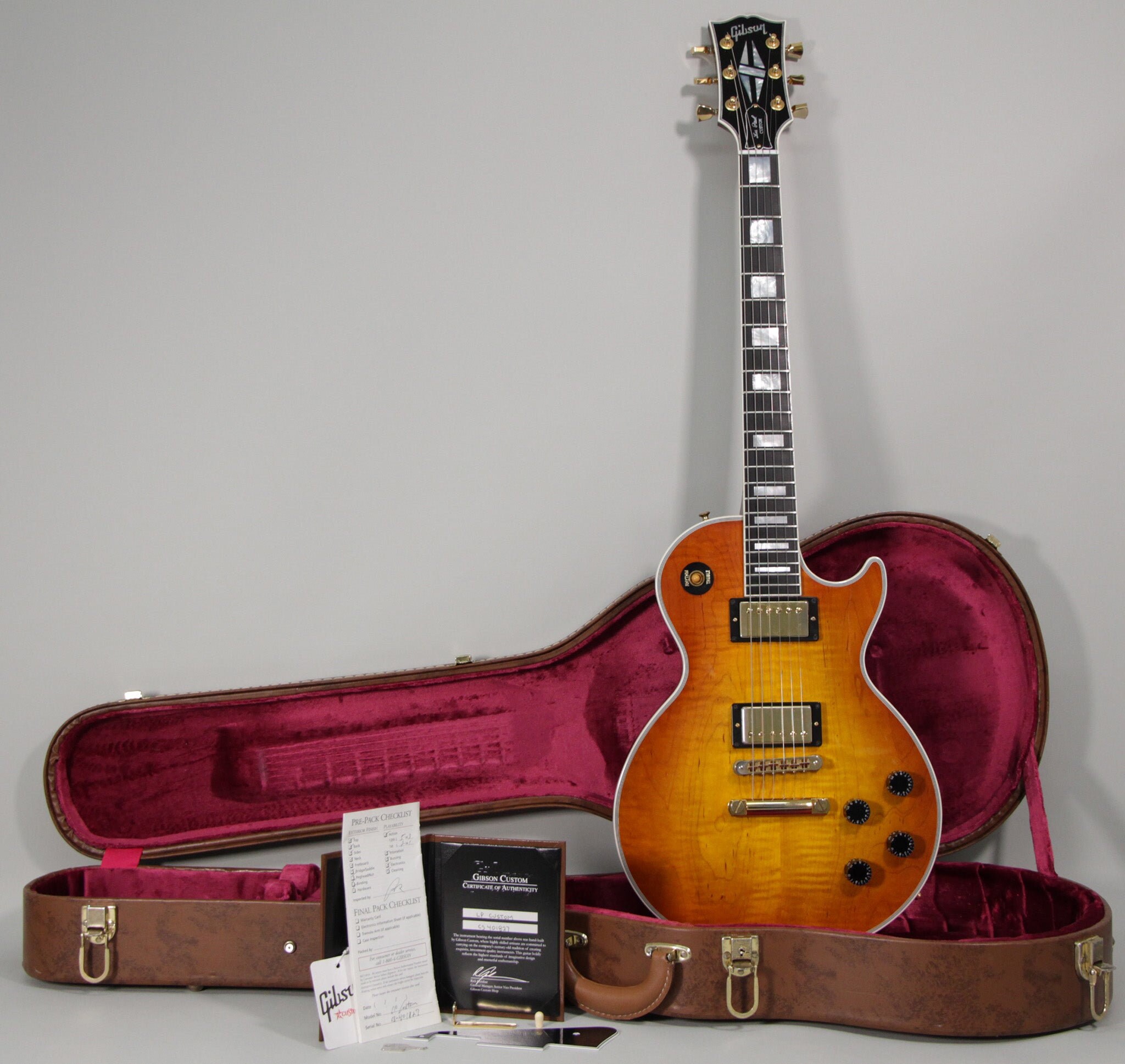 2014 Gibson Custom Shop Les Paul Maßanfertigung Gitarre mit OHSC 