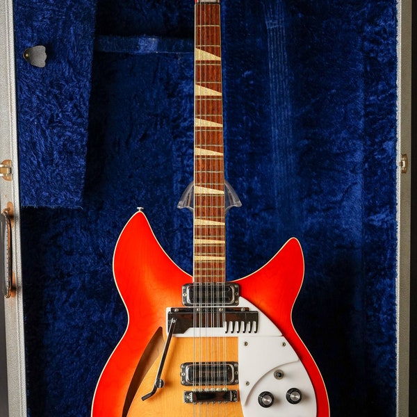 1966 Rickenbacker 366 6/12 OS Convertible Fireglo Acabado Guitarra Eléctrica w/OHSC