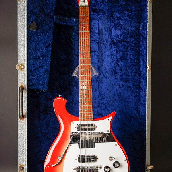 1967 Rickenbacker 456 6/12 Convertible Fireglo Acabado Guitarra Eléctrica w/OHSC