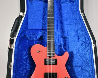 2021 Manson MA EVO Sustainiac Satin Fire Red Finish Electric Guitar w/OHSC
