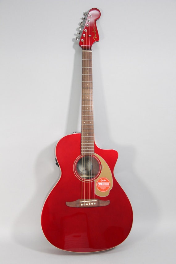 2021 Fender Newporter Player Candy Apple Red Akustik Gitarre - Etsy.de