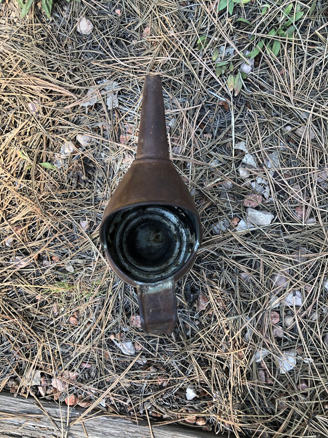 Vintage Galvanized Oil Can Funnel One Quart Spout Gas Filling Etsy