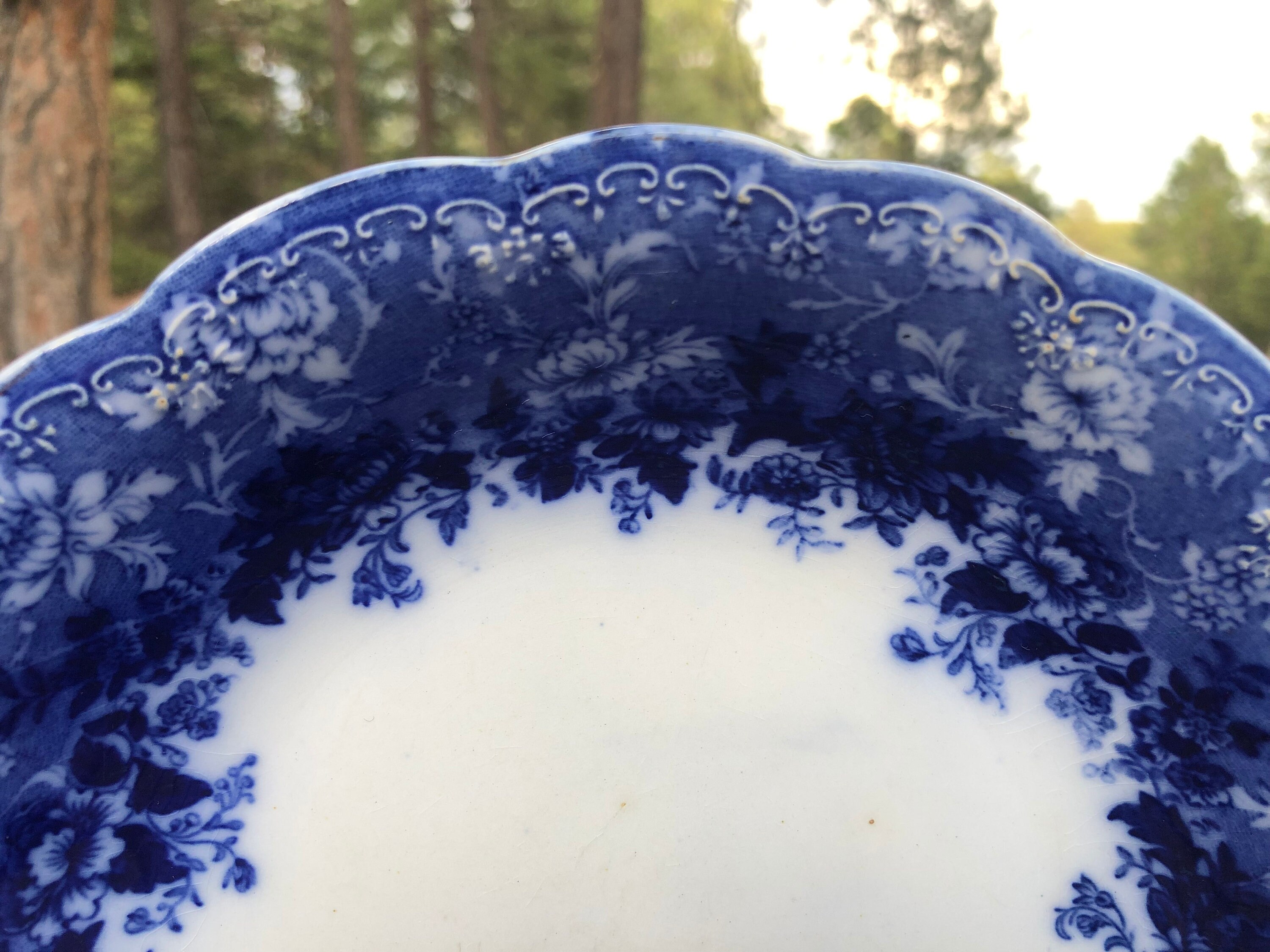 Ridgway Dundee Flow Blue Soup Bowls Set Of 2 Antique Etsy