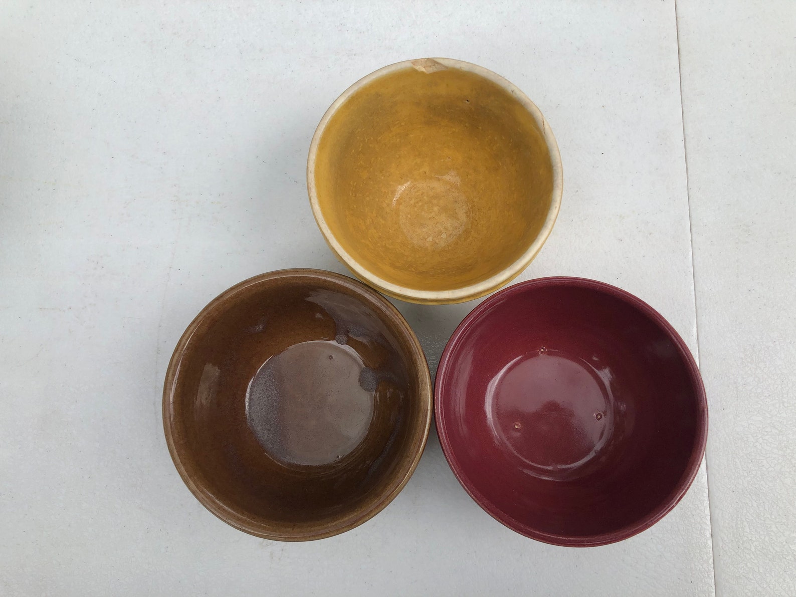 Antique Stoneware Mixing Bowls Set of 5 Altogether Farmhouse Etsy