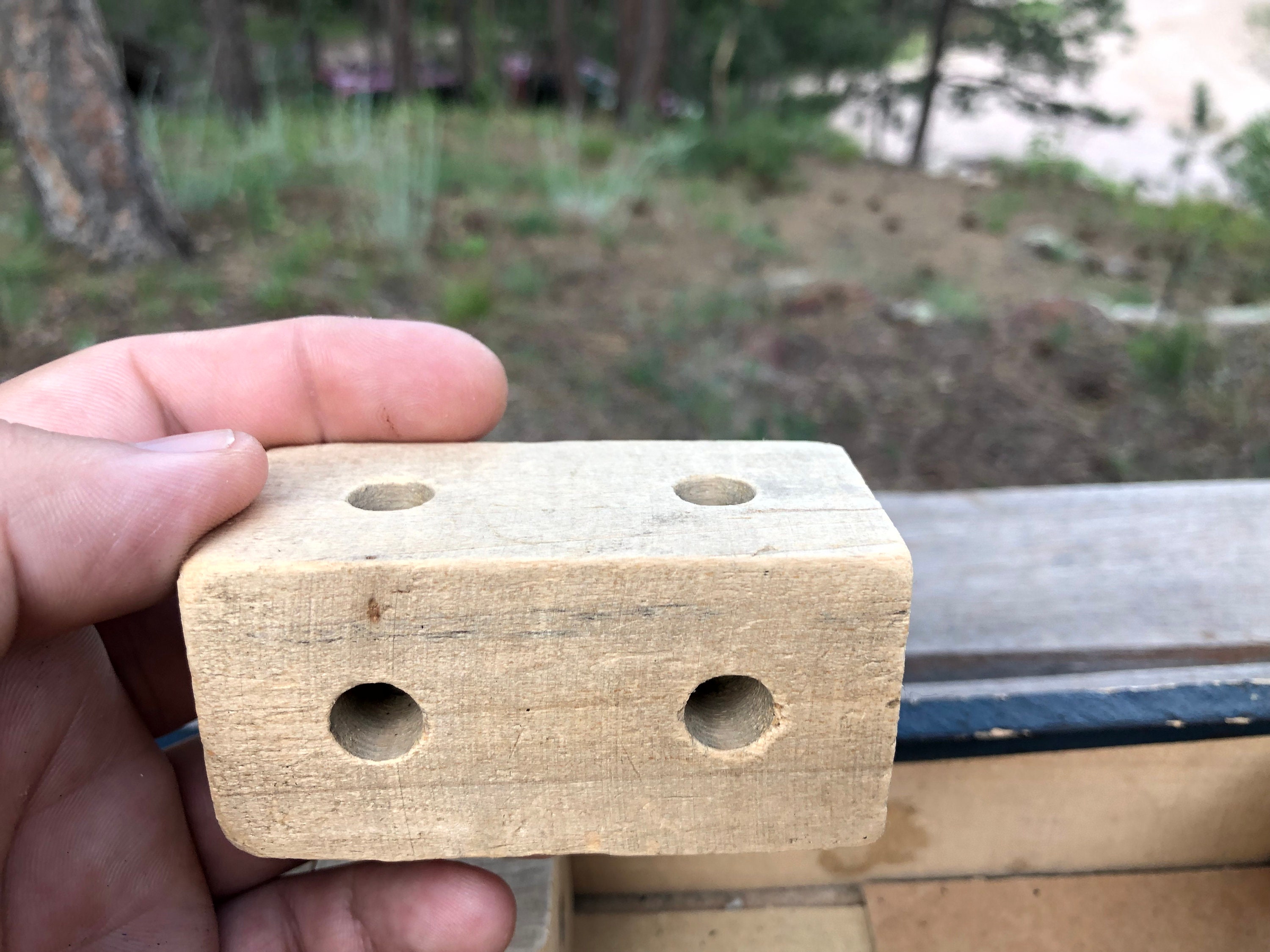 Antique Wood Peg Lock Blocks Set Antique Building Block Set Etsy