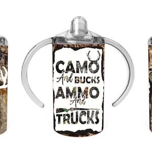 Camo and Ammo Sippy Cup Tumbler Wrap