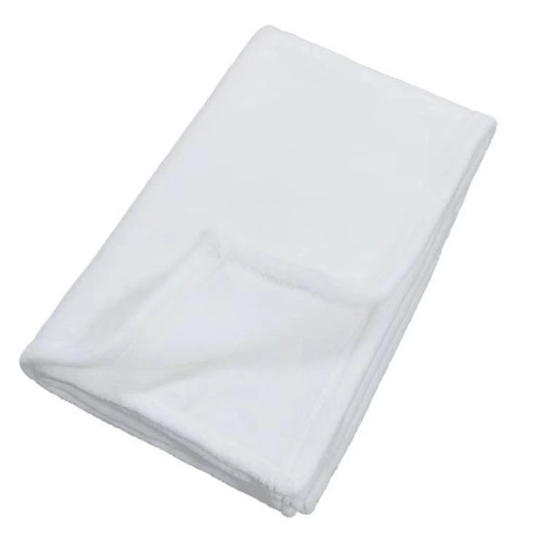 Sublimation Baby Blanket Polyester Blanket 100% Polyester Fleece Plush Blanket 30x40 White Blanket Blank