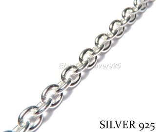 Forçat Link 1, 1.5, 2 or 3.9mm in 925 Silver - 0.5m, 1m or 5m - Degressive Price