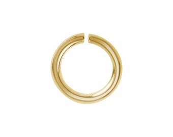 4 mm - 10, 100 o 1000 anillos bañados en oro - Precio decreciente