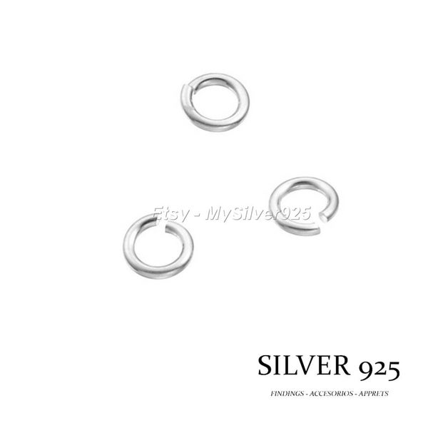 3x0.6mm -  10, 100 ou 500 Anneaux Ouvert en Argent 925 - Tarif Dégressif