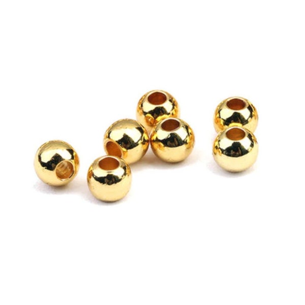 2mm - Gold Filled - 10, 100 ou 1000 Perles en Gold Filled - Tarif Dégressif