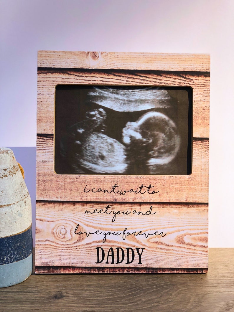 New Dad Frame Gift Personalized Ultrasound Sonogram Baby Announcement Daddy Father To Be