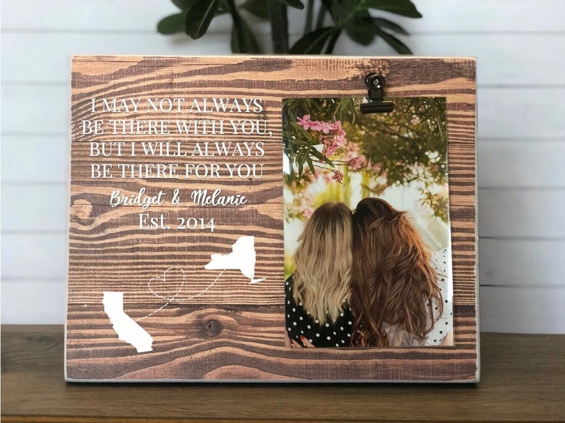 Soul Sisters Frame Personalized Long Distance Friendship Frame Etsy