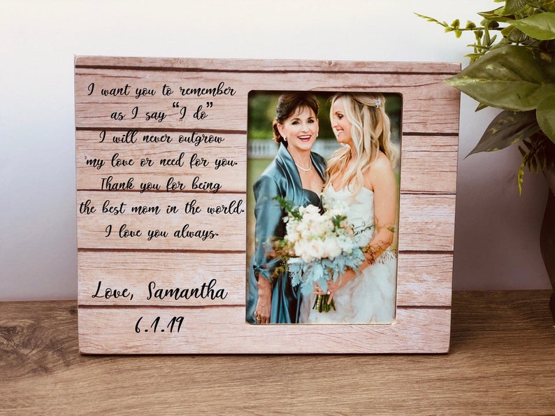 Thank You Mother Of Bride Frame Personalized The Gift Pas Wedding Mom As I Say Do