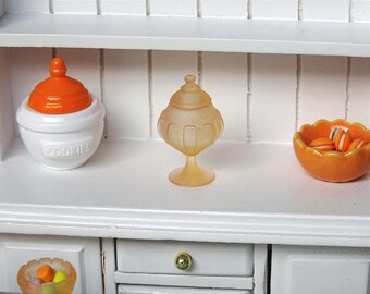 1:12 Miniature candy jar, mini candy jar, tiny candy jar, 12th scale, dollhouse miniature.