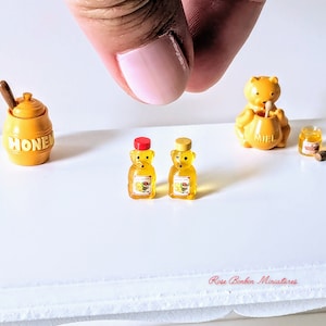 Miniatur-Honigbär im Maßstab 1:12, Miniatur-Honigbär, Puppenhausminiatur, 12. Maßstab