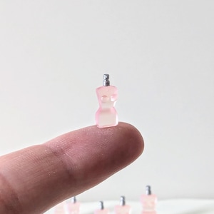Miniature perfume bottle in 1:12 scale, miniature heart perfume bottle, dollhouse miniature, miniature french perfume bottle, mini perfume