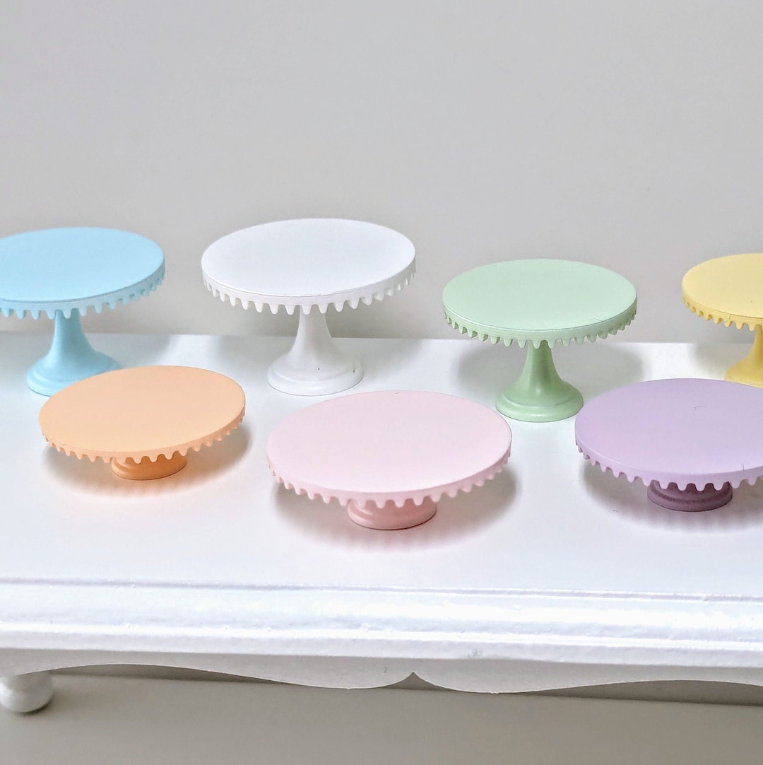 Miniature Cake Stand in 1:12 Scale, Miniature Cake Stand, Dollhouse ...