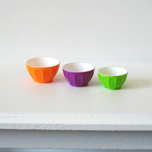 1:12 Dollhouse miniature french nesting bowls, miniature bowls, dollhouse bowls, miniature bowl, mini bowl, 12th scale, tiny bowl