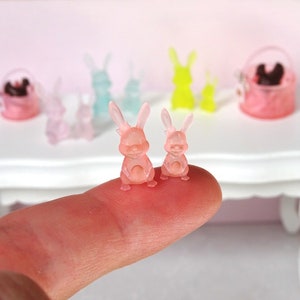 Miniatur-Hase im Maßstab 1:12, Miniaturhasen, Miniaturhase, Minikaninchen, Minihase, Puppenstubenhase, Puppenstubenminiatur, 12.