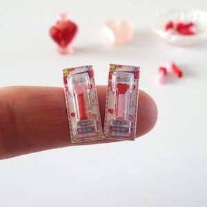 Miniature PEZ candies in 1:12 scale, mini candy hearts, mini candies, mini Pez, miniature Pez, dollhouse miniature, candy, 12th scale
