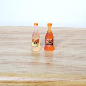 1:12 Dollhouse miniature candy corn juice & potion juice bottles, miniature potion bottle, 12th scale, tiny bottle, dollhouse miniature