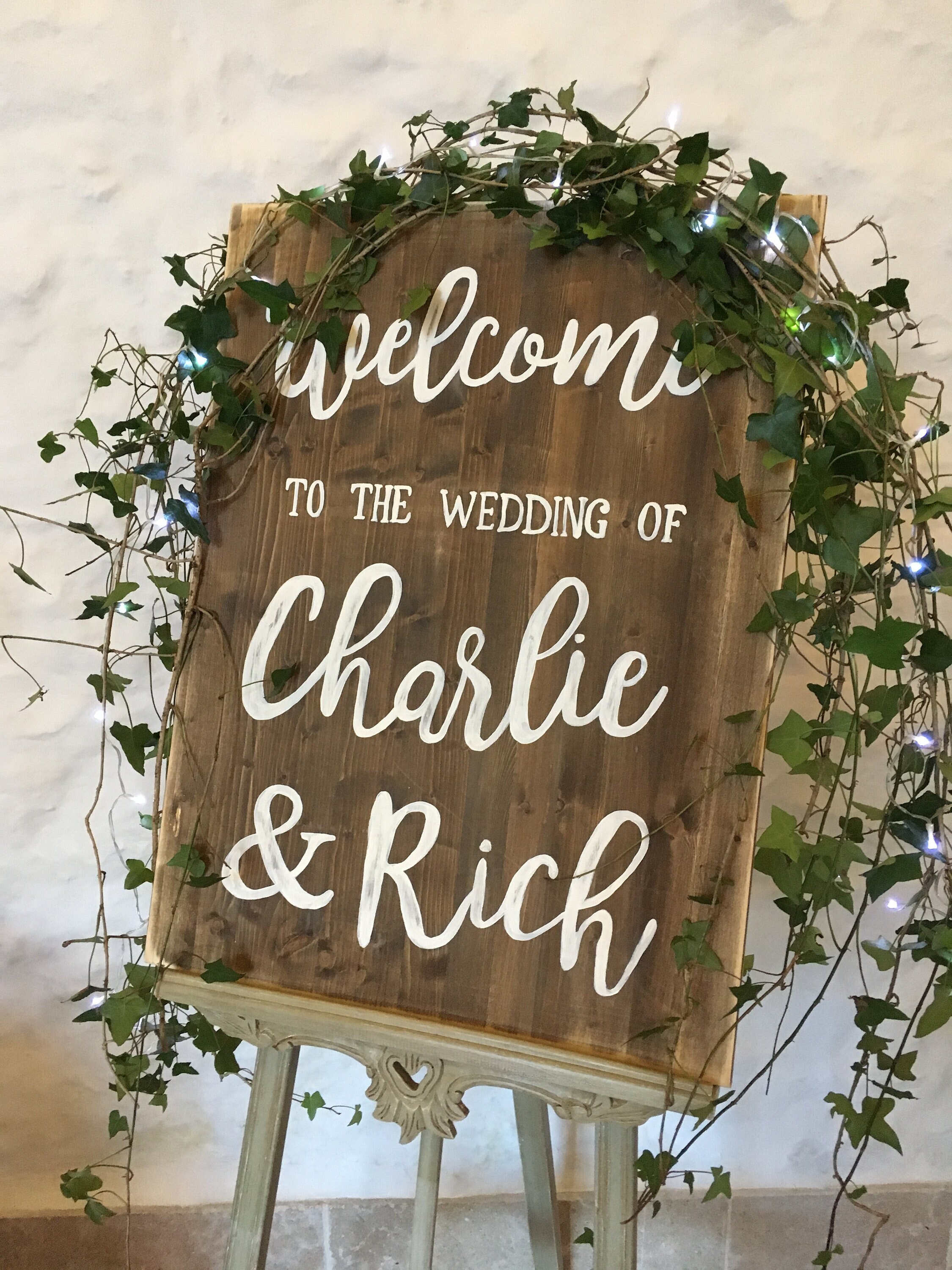 Personalised Rustic Wedding Sign - Etsy