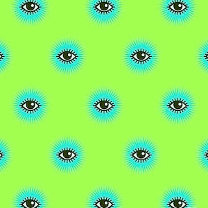 OOP De La Luna - I see you - Mystic by Tula pink, Tissu en coton