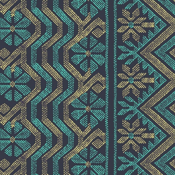 1/2 Yard OOP Bright Heart PWAB152 Cosmo Weave Midnight by