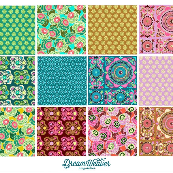 12 x 1/8 OOP Dream Weaver von Amy Butler, Baumwollstoff