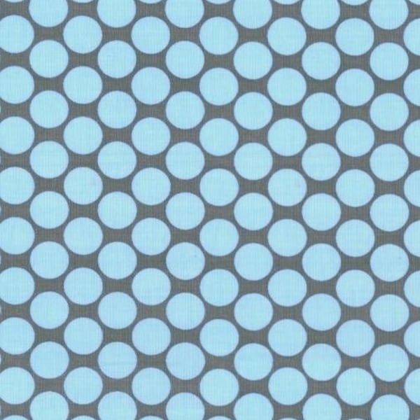 1/2 Yard OOP Lotus - Full Moon Polka Dot Slate by Amy Butler, 100% cotton fabric