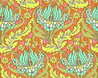 OOP Soul Blossom Temple Tulips Cinnamon by Amy Butler. cotton fabric