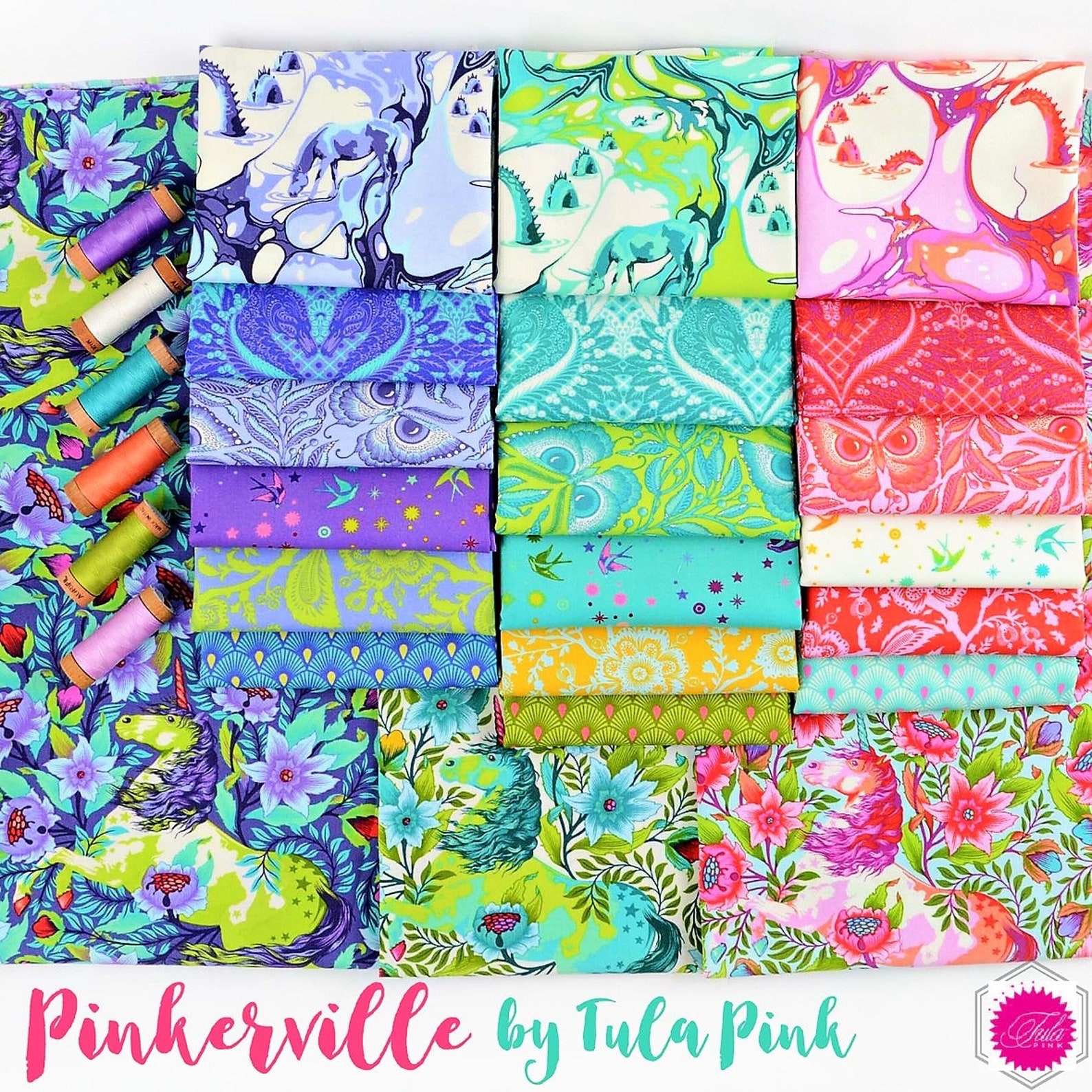 Pinkerville by Tula Pink 21 HALF YARD Bundle Full Collection | Etsy