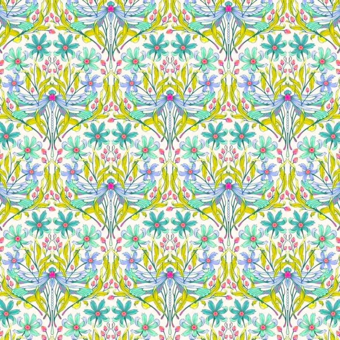 Tula Pink - Moon Garden – Dragon Your Feet Dawn Cotton Quilting