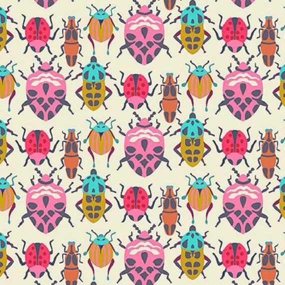 1/2 Yard Bug Collection Magenta Pink aus der 'Eden' Kollektion von