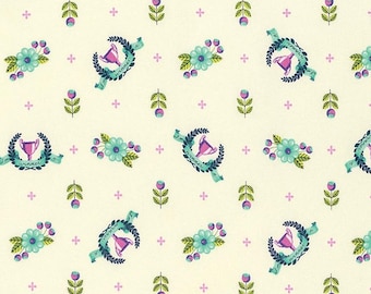 OOP Slow & steady Winner’s Circle Blue Raspberry by Tula pink, Cotton Fabric