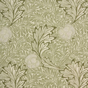 1/2 yard William Morris Granada - Apple - Sage by The Original Morris & Co, Cotton Fabric