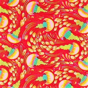 Tula Pink - ZUMA - Sea Bloom in Glow Fish cotton quilting fabric