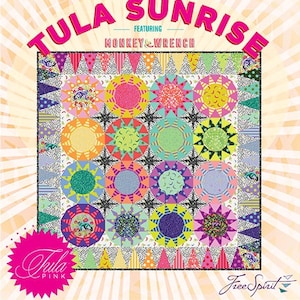 Tula Sunrise Quilt Pattern, Paper Pieces and Template Pack by Tula Pink