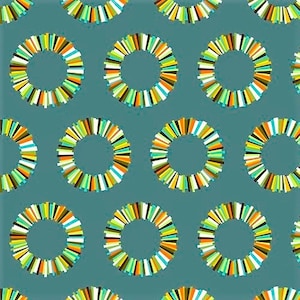 OOP et difficile à trouver des tranches d'ananas acacia en tissu 100 % coton ardoise par rose tula.