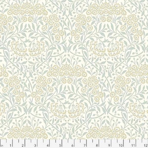OOP Pure Morris - Michaelmas Daisy - Ivory by The Original Morris & Co. Cotton Fabric