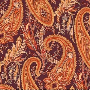 OOP Cashmere paisley - Garden Spice by Sanderson Cotton Fabric