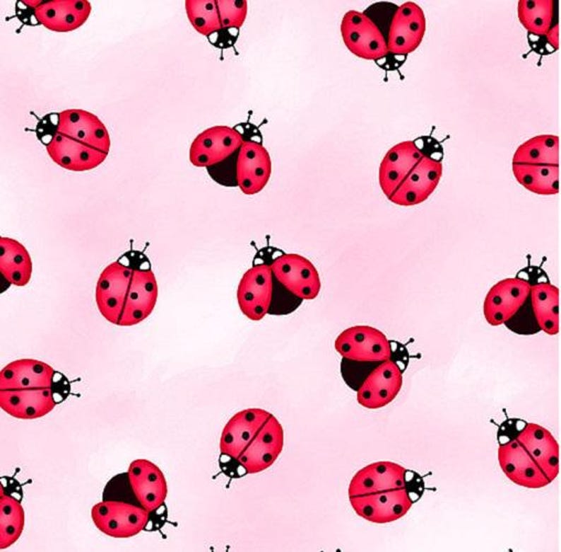 Sunshine Days - Little Ladybugs - Pastel Pink - DIGITAL by Benartex ...