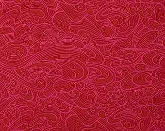 OOP Tula Pink true colors making waves Sienna, Cotton Fabric