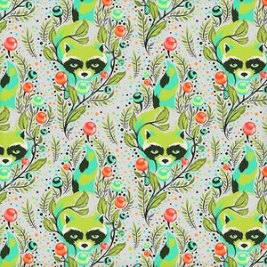 OOP ALL STARS Raccoon - Agave by Tula pink - cotton fabric