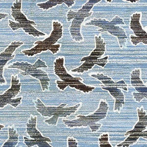 Sunset Rodeo - Flying Free - Powder Blue by Henry Glass - HY - cotton fabric