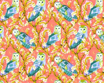 Tula Pink - Moon Garden - Nachteulen Dawn Steppstoff aus Baumwolle