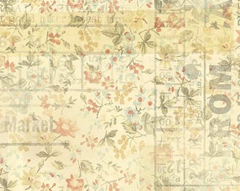 Tim Holtz Eclectic Elements Foundations - van Camden in meerdere kleuren, katoen, 1/2 werf