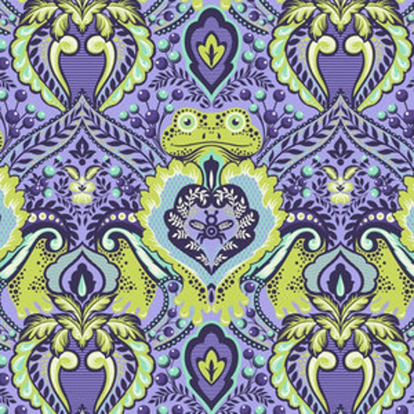 OOP ALL STARS  Frog Prince Orchid by Tula pink - cotton fabric